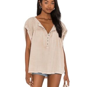 Free People Summer Love Top in Beige XS